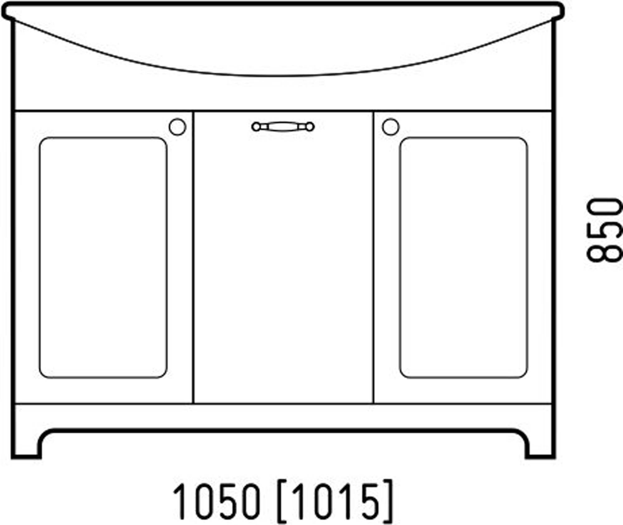 Тумба под раковину Corozo Прованс 105 SD-00000017 заказать в каталоге официального интернет магазина