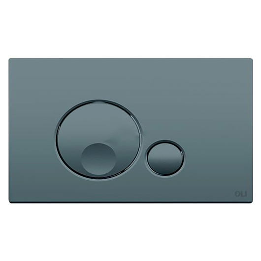 Кнопка смыва OLI GLOBE серый soft-touch с установкой и подключением