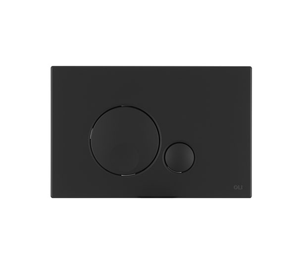Кнопка смыва OLI GLOBE черный soft-touch с установкой и подключением