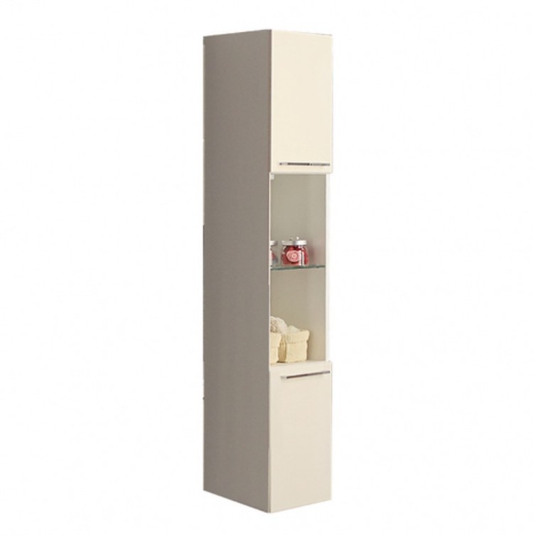 Шкаф-колонна подвесной Акватон Севилья белая жемчужина в интернет-магазине Kingsan