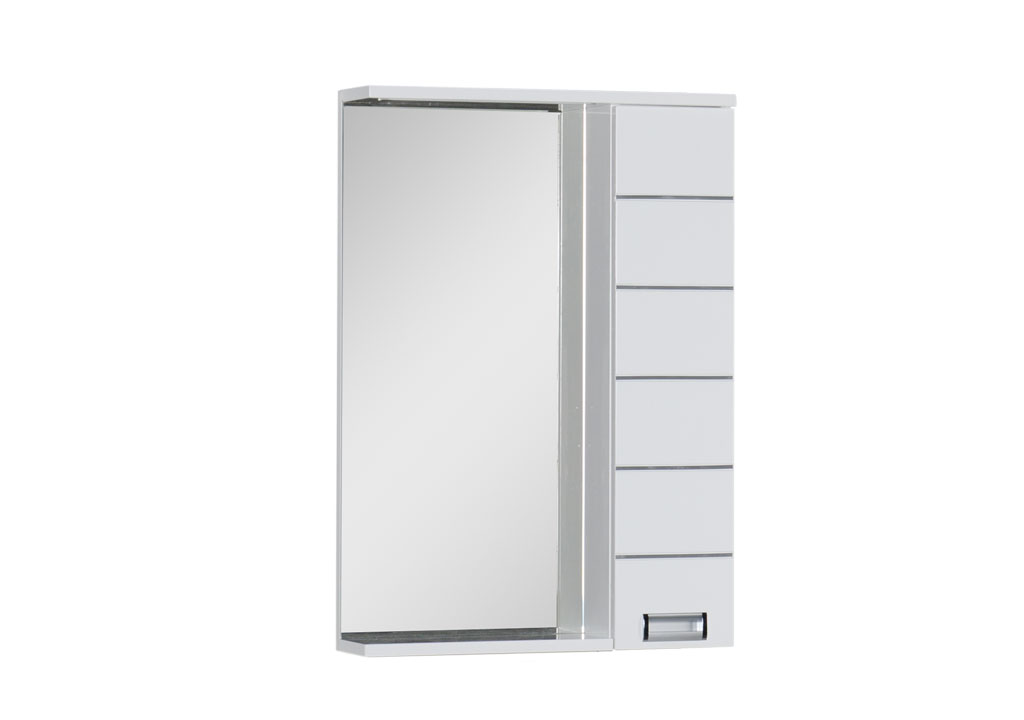 Зеркало-шкаф Aquanet Доминика 60 LED белый в интернет-магазине Kingsan