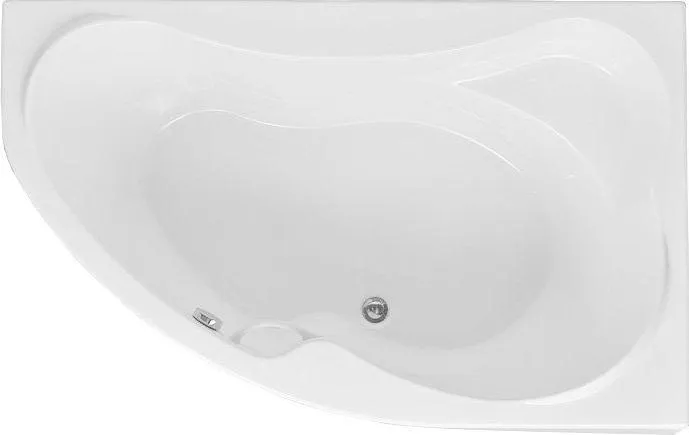 Угловая акриловая ванна Акванет недорого, купить в Москве акриловую ванну Aquanet Capri 160 на 100 R с доставкой на kingsan.ru